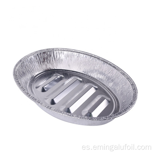 Molde para hornear de papel de aluminio de forma ovalada de 6800 ml